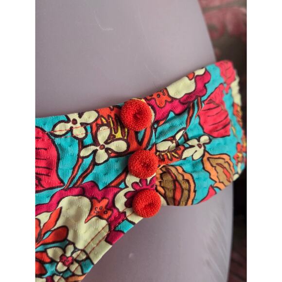 Robin Piconne BIBI Triangle Bikini Top & Bottoms, Iceberg Multi Top LG Bottoms M - Picture 7 of 10